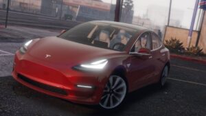دانلود خودرو Tesla Model 3 2018 برای GTA V
