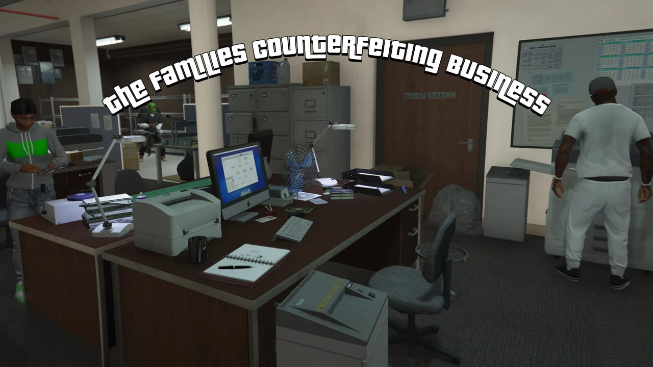 دانلود مد تجارت The Families Counterfeiting برای GTA V