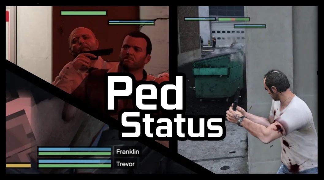 دانلود مد Ped Status برای بازی GTA V