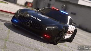 دانلود خودرو Mercedes Benz AMG GT-R 2017 Police برای FiveM