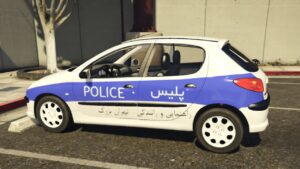 ماشین پژو 206 پلیس برای فایوم