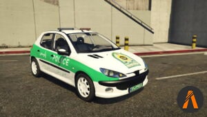 خودرو پژو 206 پلیس برای فایوم