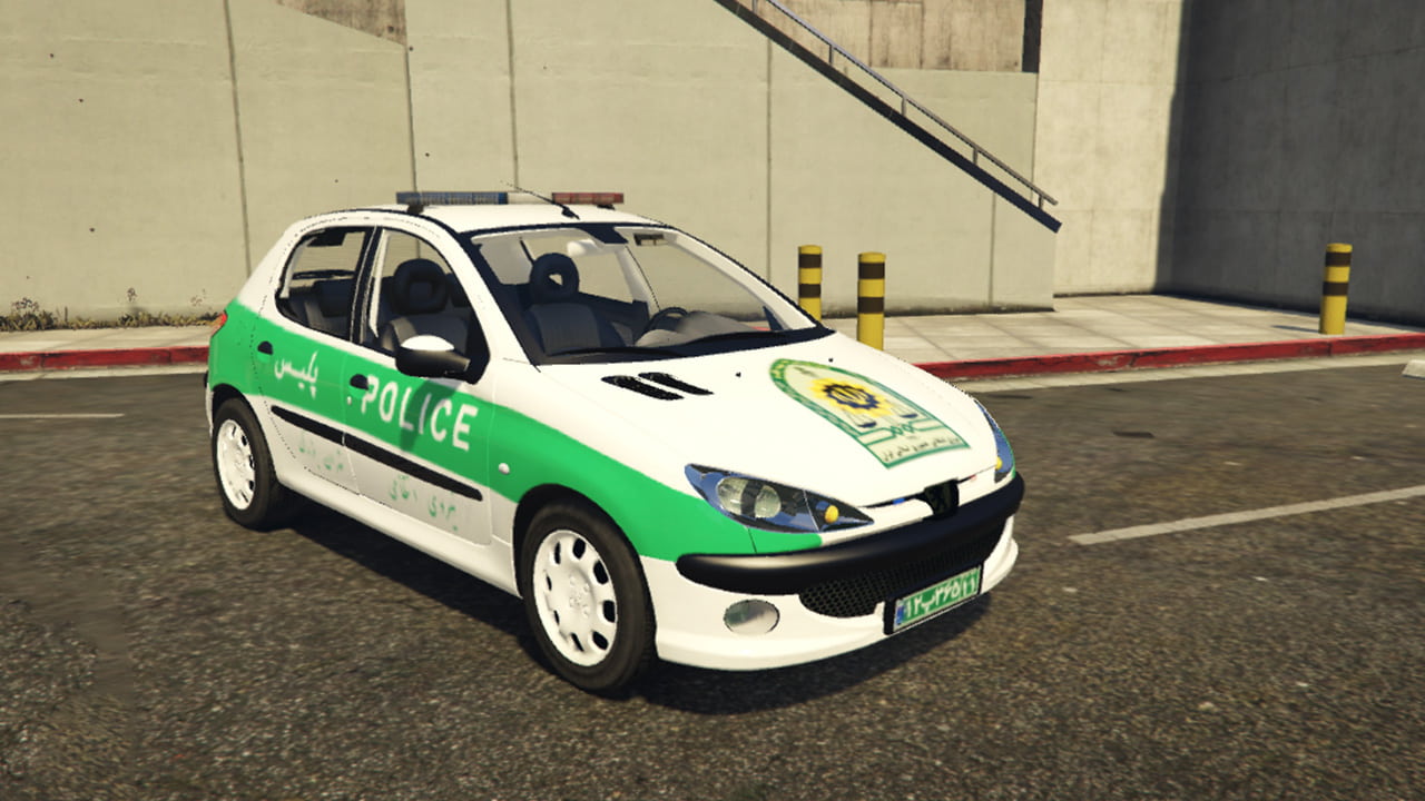 خودرو پژو 206 پلیس برای فایوم