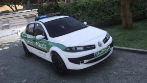 ماشین مگان پلیس برای GTA V