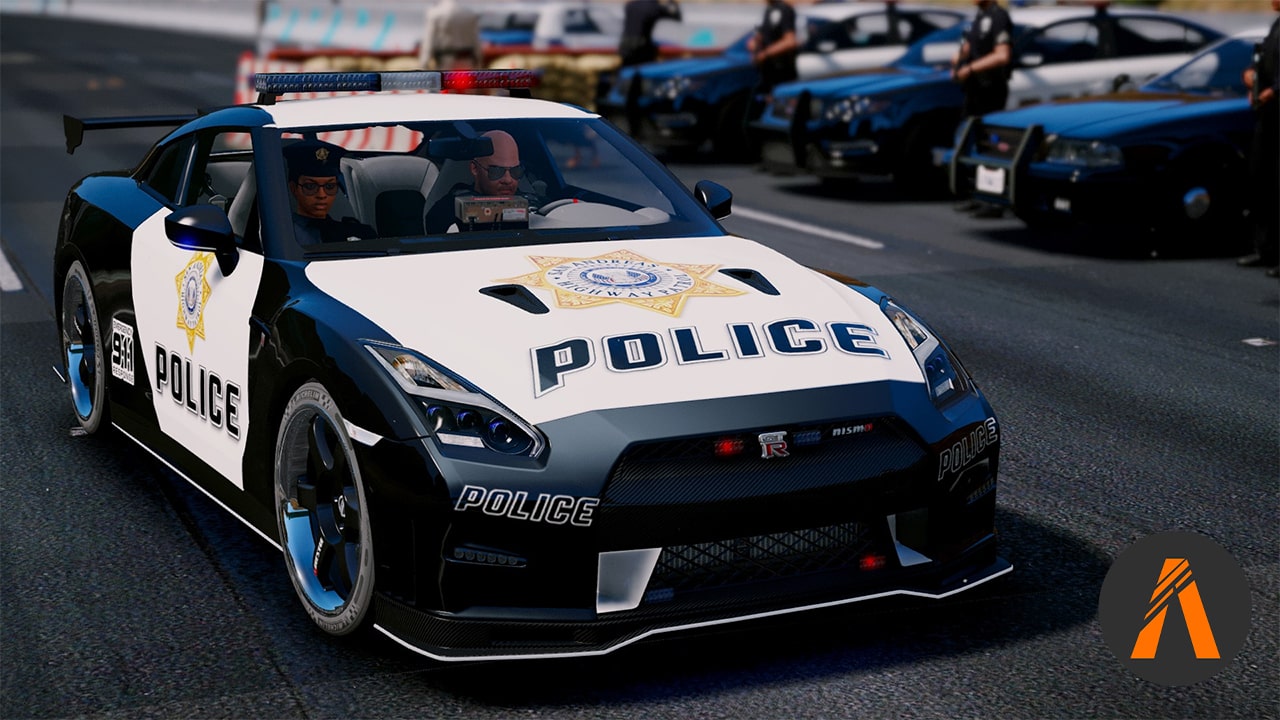 دانلود خودرو Nissan GT-R Nismo Police برای FiveM