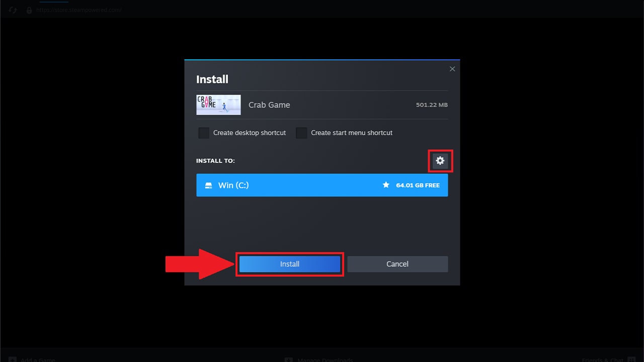 how to install steam backup